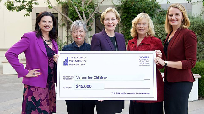 Voice for Children SDWF Grant Check