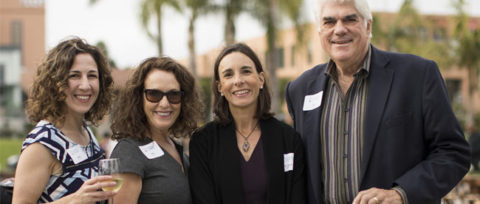 (Left to right) Community leaders Susanna Summers, Linda Katz, Dr. Patricia Marquez and Paul Palmer share a moment at The San Diego Foundation 2017 Annual Meeting: Gathering Community for Opportunity.