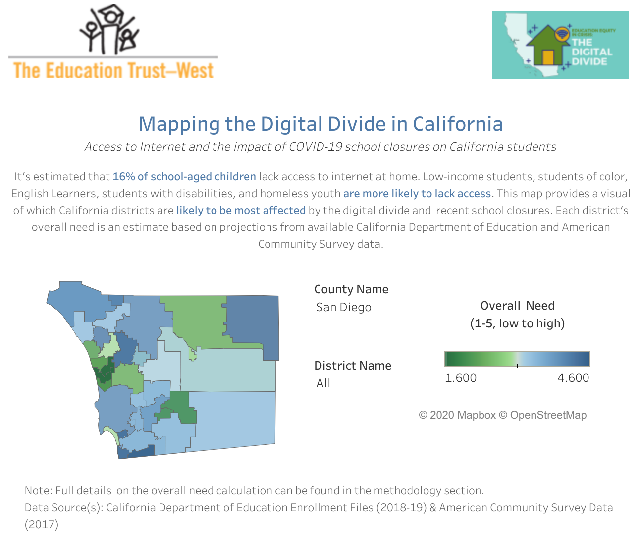 Mapping the Digital Divide in California