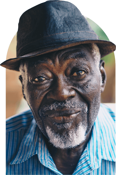 portrait of older gentleman smiling