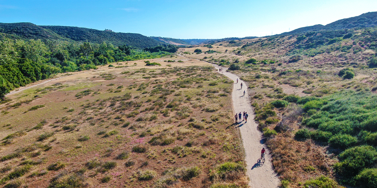 Aerial view of the outdoors