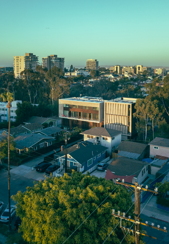 Aerial view of San Diego
