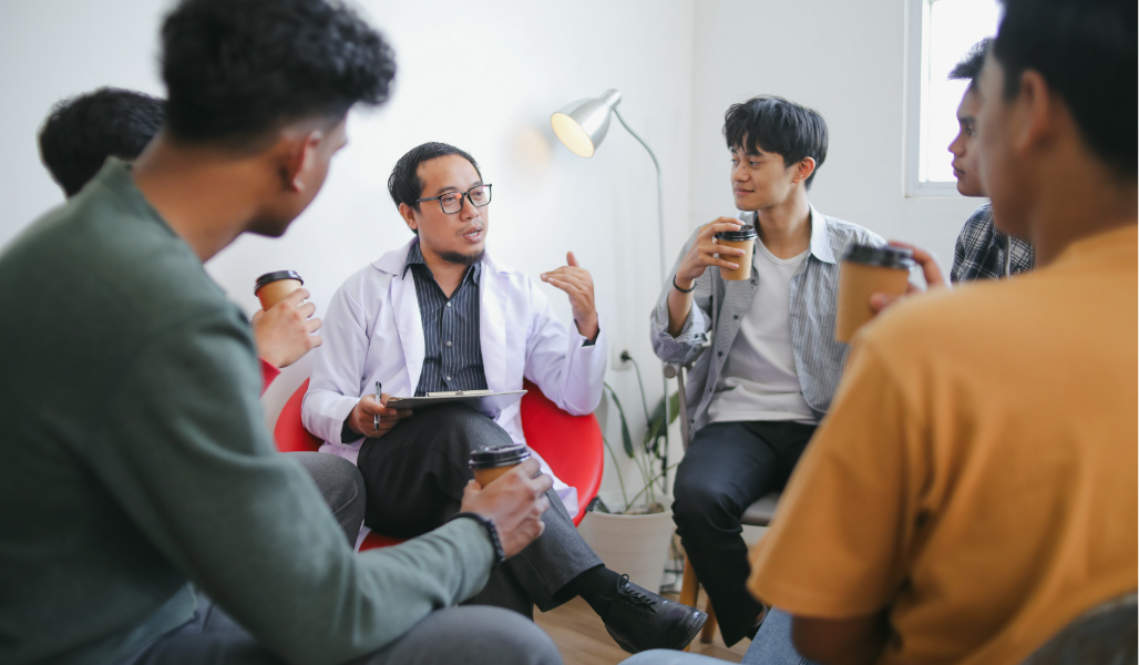 Youth receiving mental health support