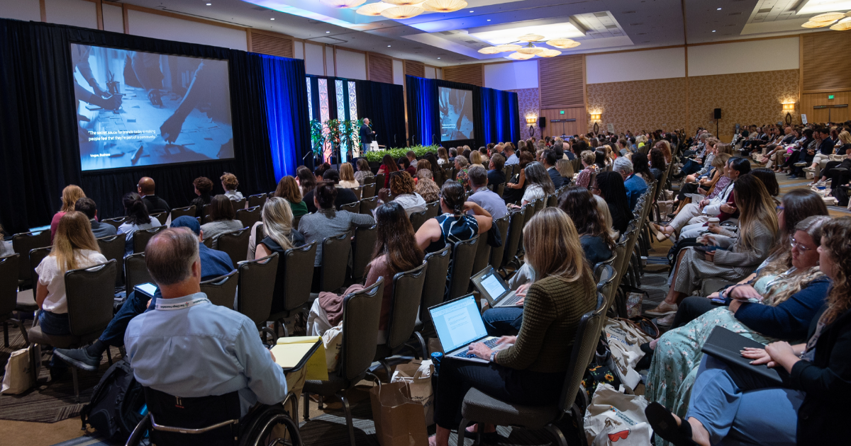 Nathan Chappell speaking at the 2025 San Diego Fundraising Conference