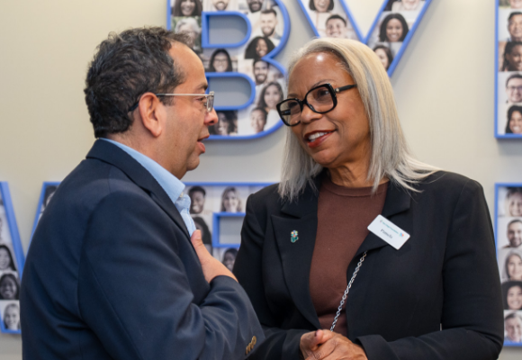 Pradeep Gidwani and Pamela Gray Payton at Annual Meeting 2025