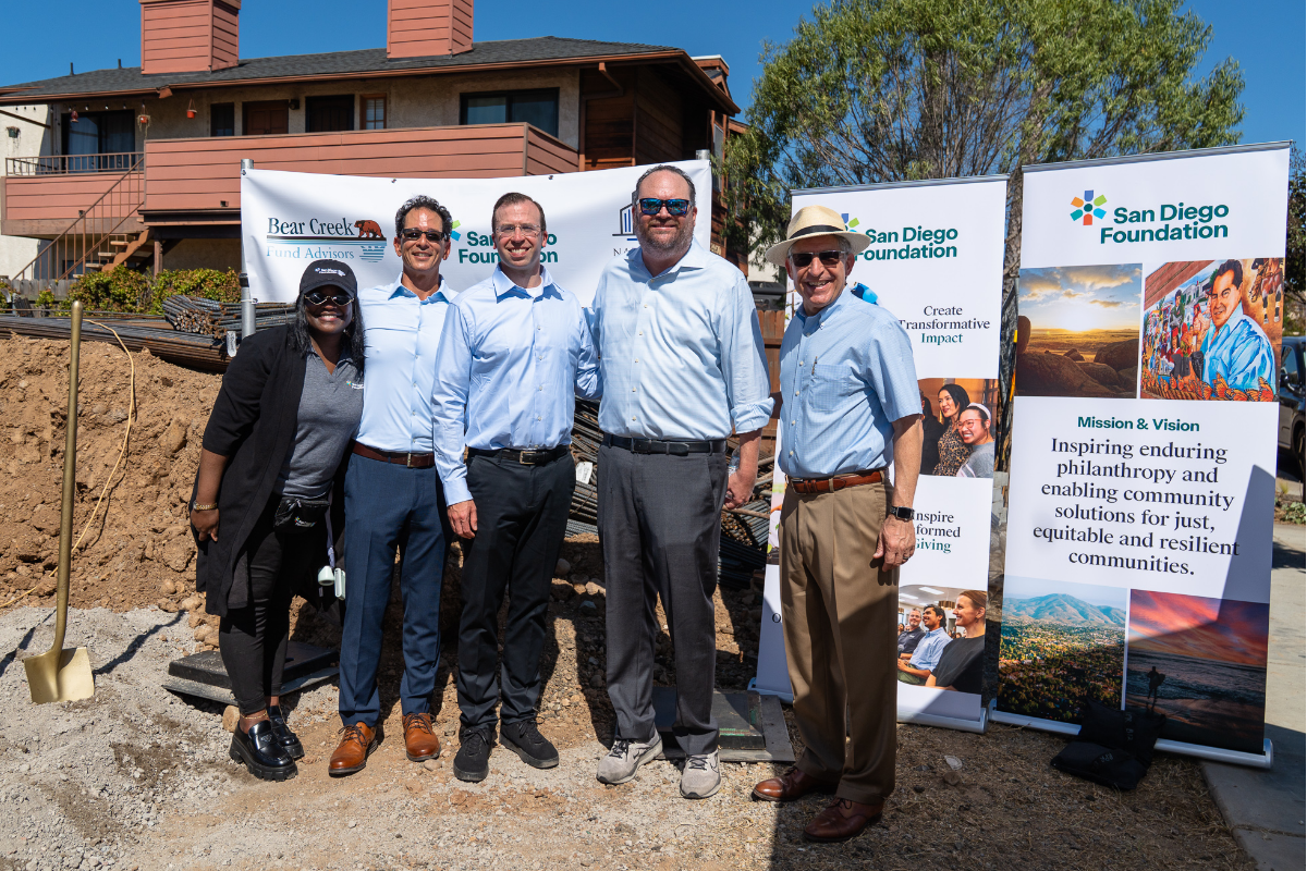 Group photo at the Louisiana Street Housing Groundbreaking